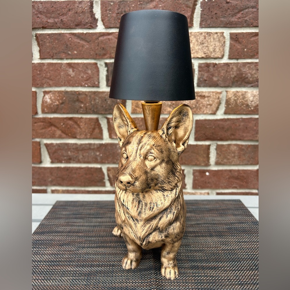 Charming Corgi Lamp, Cordless LED Statue